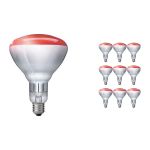 Lot 10x Philips BR125 IR 250W E27 230-250V Rouge