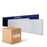 Lot 10x Noxion Panneau LED Ecowhite V4.0 28W 3360lm - 830-840-865 CCT | 120x30cm - UGR <19