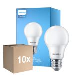 Lot 10x Philips Corepro LED Ampoule E27 Poire Dépolie 4.9W 470lm - 840 Blanc Froid | Équivalent 40W