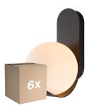 Lot 6x Nordlux Dalius Applique Murale Noir | Convient pour 1x E27