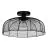 Eglo Plafonnier Rinroe Acier Noir Cuivre | Convient pour E27