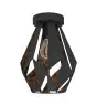 Eglo Plafonnier Carlton 1 Acier Noir Cuivre | IP20 - Convient pour 1x E27 