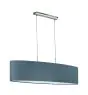 Eglo Suspension Luminaire Pasteri Acier Nickel Satiné | IP20 - Convient pour 2x E27 