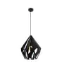 Eglo Suspension Luminaire Carlton 5 Acier Noir | IP20 - Convient pour 1x E27 
