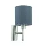 Eglo Applique Murale Pasteri Acier Nickel Satiné | IP20 - Convient pour 1x E27 
