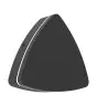 Eglo Applique Murale Pedersano Aluminium Noir 8W 800lm - 827-840-865 CCT | IP44