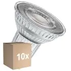 Lot 10x Ledvance Spot LED GU10 PAR16 6.1W 575lm 60D - 927 Blanc Très Chaud | Meilleur Rendu Des Couleurs - Dimmable - Équivalent 80W
